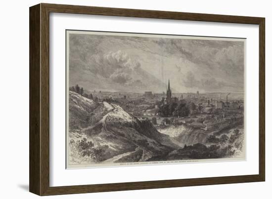 Meeting of the British Association at Norwich, View of the City from Mousehold Heath-Samuel Read-Framed Giclee Print