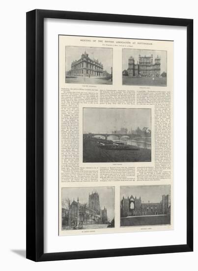 Meeting of the British Association at Nottingham-null-Framed Giclee Print