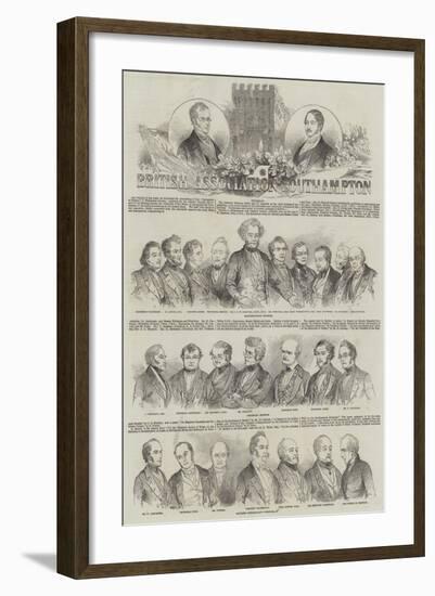 Meeting of the British Association at Southampton-null-Framed Giclee Print