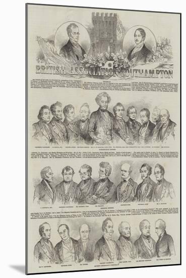 Meeting of the British Association at Southampton-null-Mounted Giclee Print