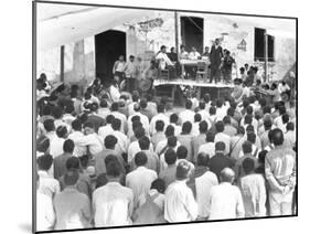 Meeting of the Campesinos: at the Table Xavier Guerrero and Julio Antonio Mella, Jalapa, Mexico,…-Tina Modotti-Mounted Premium Photographic Print