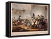 Meeting of the Emperors of Russian and Austria, King of Prussia and Crown Prince of Sweden-William Heath-Framed Stretched Canvas