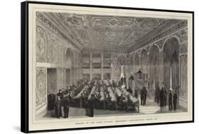 Meeting of the First Ottoman Parliament, Constantinople, March 1877-null-Framed Stretched Canvas