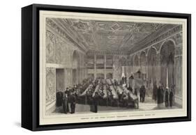 Meeting of the First Ottoman Parliament, Constantinople, March 1877-null-Framed Stretched Canvas