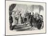 Meeting of the French and Spanish Royal Families in the Hotel De Ville, St. Sebastian, 1865-null-Mounted Giclee Print