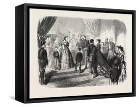 Meeting of the French and Spanish Royal Families in the Hotel De Ville, St. Sebastian, 1865-null-Framed Stretched Canvas