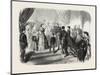 Meeting of the French and Spanish Royal Families in the Hotel De Ville, St. Sebastian, 1865-null-Mounted Giclee Print