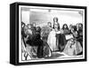 Meeting of the Ladies' Committee at Stafford House, Mid-Late 19th Century-MG Gow-Framed Stretched Canvas