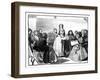 Meeting of the Ladies' Committee at Stafford House, Mid-Late 19th Century-MG Gow-Framed Giclee Print