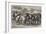 Meeting of the Lincolnshire Agricultural Society at Sleaford, First-Prize Team of Horses-Samuel John Carter-Framed Giclee Print