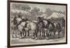 Meeting of the Lincolnshire Agricultural Society at Sleaford, First-Prize Team of Horses-Samuel John Carter-Framed Giclee Print