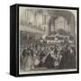 Meeting of the Manchester and Salford Co-Operative Society in the Free-Trade Hall, Manchester-null-Framed Stretched Canvas