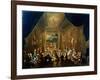 Meeting of the Masonic Lodge, Vienna, 18th Century-null-Framed Giclee Print