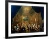 Meeting of the Masonic Lodge, Vienna, 18th Century-null-Framed Giclee Print