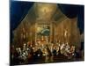 Meeting of the Masonic Lodge, Vienna, 18th Century-null-Mounted Giclee Print