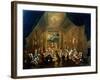 Meeting of the Masonic Lodge, Vienna, 18th Century-null-Framed Giclee Print