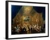 Meeting of the Masonic Lodge, Vienna, 18th Century-null-Framed Giclee Print