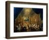 Meeting of the Masonic Lodge, Vienna, 18th Century-null-Framed Giclee Print