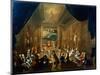 Meeting of the Masonic Lodge, Vienna, 18th Century-null-Mounted Giclee Print