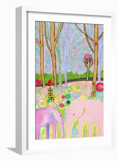 Meeting of the Minds Elephants-Wyanne-Framed Giclee Print