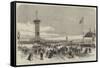 Meeting of the Royal Agricultural Society at Manchester, the Exhibition Yard, Old Trafford-null-Framed Stretched Canvas