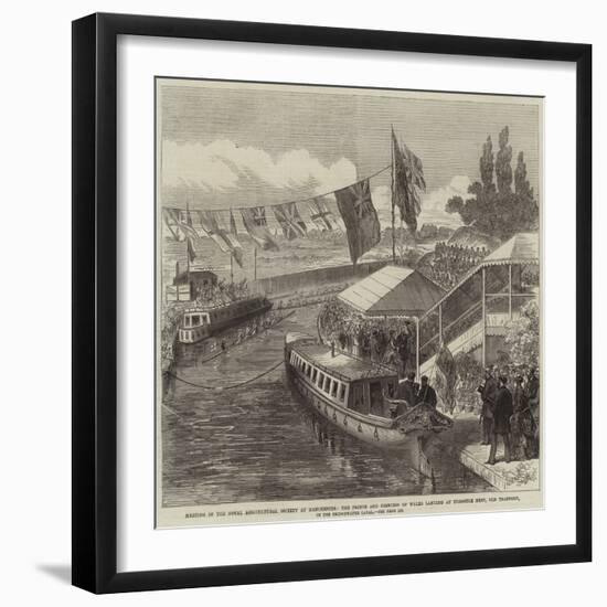 Meeting of the Royal Agricultural Society at Manchester-null-Framed Giclee Print