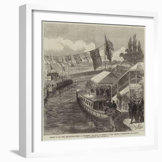 Meeting of the Royal Agricultural Society at Manchester-null-Framed Giclee Print