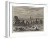 Meeting of the Royal Agricultural Society at Taunton, General View of Taunton, from Belmont-William Henry Pike-Framed Giclee Print