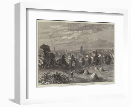 Meeting of the Royal Agricultural Society at Taunton, General View of Taunton, from Belmont-William Henry Pike-Framed Giclee Print