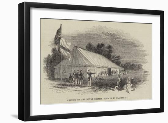 Meeting of the Royal British Bowmen in Flintshire-null-Framed Premium Giclee Print