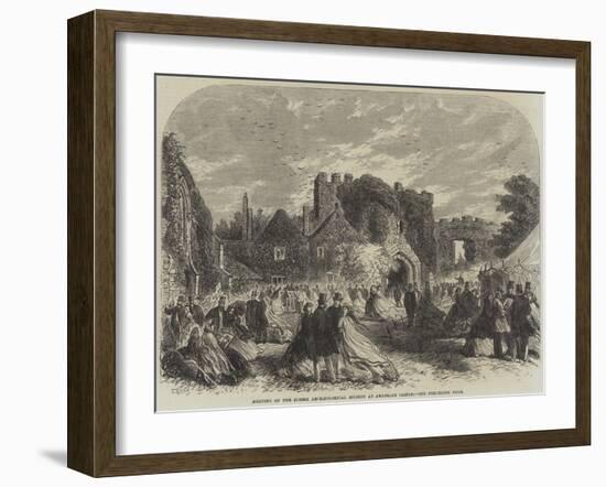 Meeting of the Sussex Archaeological Society at Amberley Castle-null-Framed Giclee Print