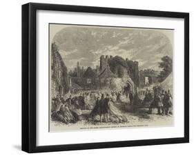 Meeting of the Sussex Archaeological Society at Amberley Castle-null-Framed Giclee Print