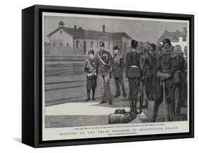 Meeting of the Three Emperors at Skiernievice, Poland-null-Framed Stretched Canvas