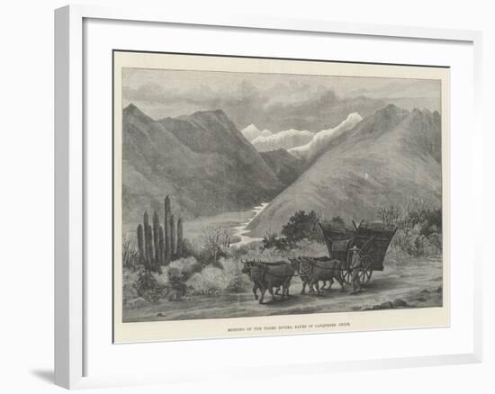 Meeting of the Three Rivers, Baths of Canquenes, Chile-null-Framed Giclee Print