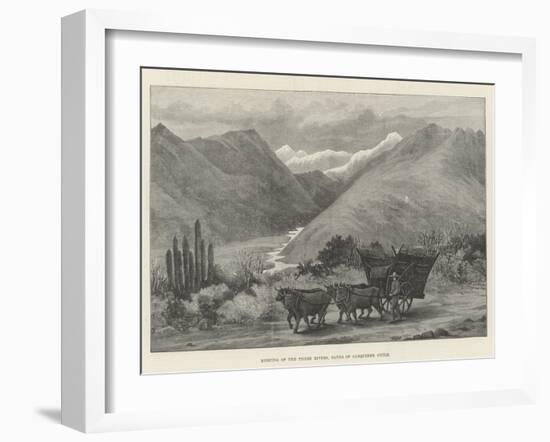 Meeting of the Three Rivers, Baths of Canquenes, Chile-null-Framed Giclee Print