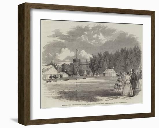 Meeting of the Worcestershire Archery Society in the Grounds of Lea Castle-null-Framed Giclee Print