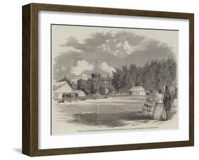 Meeting of the Worcestershire Archery Society in the Grounds of Lea Castle-null-Framed Giclee Print