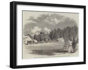 Meeting of the Worcestershire Archery Society in the Grounds of Lea Castle-null-Framed Giclee Print