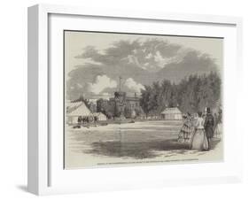 Meeting of the Worcestershire Archery Society in the Grounds of Lea Castle-null-Framed Giclee Print