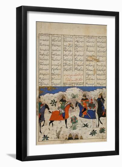 Meeting of Two Muslim Generals-null-Framed Art Print