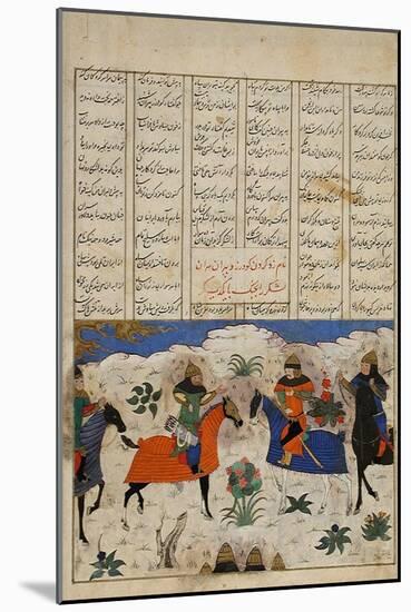 Meeting of Two Muslim Generals-null-Mounted Art Print