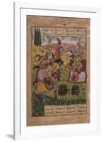Meeting of Warriors, 1620-25-Mughal School-Framed Giclee Print