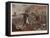 Meeting of Wellington and Blücher at La Belle Alliance-William Heath-Framed Stretched Canvas