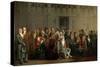 Meeting Of-Louis-Léopold Boilly-Stretched Canvas
