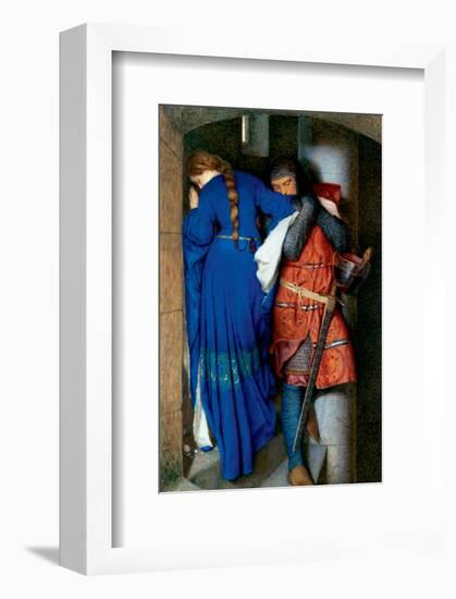 Meeting on Turret Stairs-Frederick William Burton-Framed Premium Giclee Print