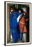 Meeting on Turret Stairs-Frederick William Burton-Framed Premium Giclee Print