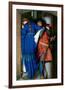 Meeting on Turret Stairs-Frederick William Burton-Framed Premium Giclee Print