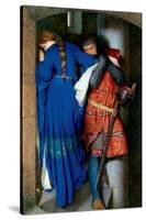 Meeting on Turret Stairs-Frederick William Burton-Stretched Canvas