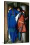 Meeting on Turret Stairs-Frederick William Burton-Stretched Canvas