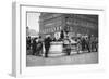 Meeting Place at the Entrance to a Metro Station, Paris, 1931-Ernest Flammarion-Framed Giclee Print